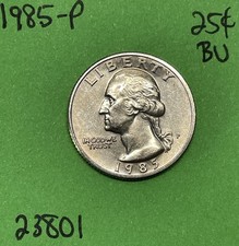 1985 P Washington Quarter 25c Choice BU US Coin See Pictures picture