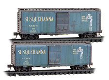Micro-Trains N 98305107 Susquehanna Susie-Q NYSW Weathered Box Car Set picture
