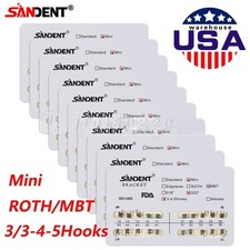 10-200Pack Orthodontic Dental Brackets Braces Mini Roth MBT.022 Slot Hooks 345/3 picture