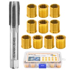 NINEFOX Spark Plug Thread Repair Kit M14x1.25, 11 Piece Insert Gold picture