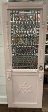 Cin-door-ella Antique Leaded Beveled Glass Playhouse Door picture