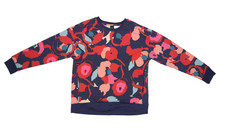 Lildy Printed Fleece Sweatshirt Womens Small Medium Floral Pullover Soft Cozy picture