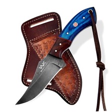 Handmade 1095 Steel Cowboy Hunting Knife with Leather Sheath, Skinner Knife picture