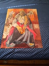 Vintage Yvonne Kirkland Stark Native American Painting Portrait 