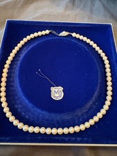 Vintage Mikimoto Pearl Necklace 5 - 7 mm 18” Sterling Silver Clasp picture