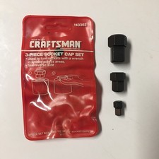 Craftsman USA 3pc Socket Cap Set 43303 1/2