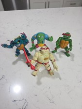 Vintage 1993 TMNT Raph Raphael Mummy Figure Glow Dark & 3 More Lot picture