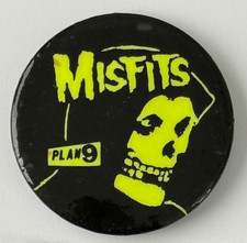 Original Misfits Fiend Club Plan 9 Promo Badge / Pin / Button Danzig Samhain picture