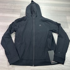 NWT Lululemon City Sweat Hoodie Mens Medium Black Performance Sweatshirt Gym .. picture