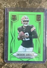 2025 Panini Donruss Elite - Rookies Shedeur Sanders #112 Aspirations Lime Green picture
