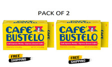 (2 pack) Cafe Bustelo,Espresso Style Dark Roast Ground Coffee,Vacuum Packed 10oz picture