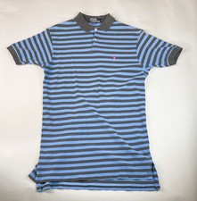VTG 80s Polo Ralph Lauren Striped Polo Shirts Men's Size Medium THRASHED USA picture