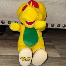 VTG Barney & Friends BJ Dinosaur Plush With Red Shoes picture