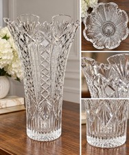 Waterford Crystal Maritana 14” x9” Vase Designers Gallery Billy Briggs New  picture