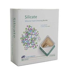 Silicate Silicone Foam Dressing Border (3 x 3) picture