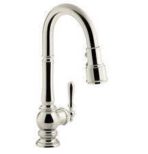 Kohler K-99261-SN Artifacts Pull Down Spray Kitchen Faucet Polished Nickel New picture
