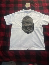 A Bathing Ape Men's Short Sleeve T-Shirt Crew Neck Black/Blue/White, Size M picture