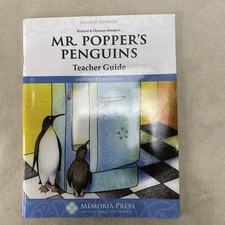 MEMORIA PRESS Mr. Popper’s Penguins book Teacher Guide 2017 Lowe Watson picture