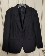 Pendleton Women’s Navy Wool Lined Blazer  18 EUC Pristine Structured picture