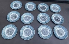 12 ANTIQUE VICTORIAN PORCELAIN NAPOLEON BATTLEFIELD 7.5