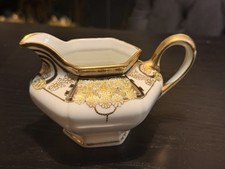 Antique Morimura Brothers porcelain cream pitcher  floral & Gold 1910s–1920s picture
