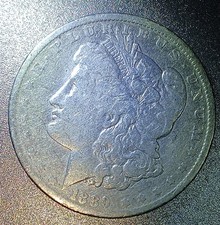 *1889-O Morgan Silver Dollar VF picture