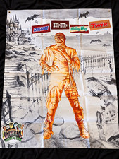 Universal Studios Monsters Store Poster 1994 Mars M&M’s 4' x 5' Extremely Rare  picture