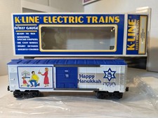 Vintage 1994 K-Line K649401 Happy Hanukkah Boxcar picture