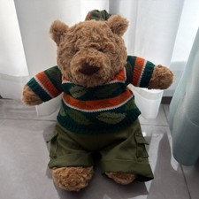 Jellycat Amuseable Bartholomew Bear Hiking Outfit Fluffy Plush Kids Doll Gift picture