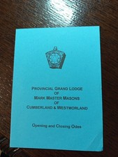 Grand Lodge Mark Master Masons Cumberland Westmorland  Freemasonry  masonic/840 picture