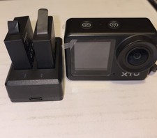 XTU S6 4K 20MP Action Camera Ultra HD Vlog Cam w/2 Extra Battery Pack & Charger picture