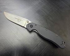 Ontario RAT II AUS-8 Drop Point Plain Edge Manual Liner Lock Black Nylon Handle picture