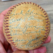 1950s ALMENDARES SCORPIONS BASEBALL HECTOR RODRIGUEZ CHUCK CONNORS SIGNED BALL picture