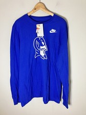 NWT Nike Duke Blue Devils The Nike Tee Long Sleeve Shirt Size Large Blue picture