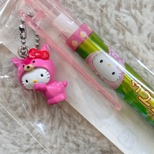 Vintage Sanrio 2004 - Hello Kitty Pink Mini Bambi Gotochi Charm Pen picture