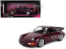 PORSCHE 911 3.6 TURBO PURPLE 1/18 DIECAST MODEL CAR BY JADA 36466 picture