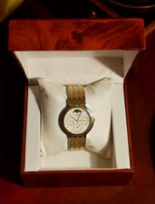 SEIKO 34mm LASALLE TRIPLE-DATE MOONPHASE WATCH 7F69-6029 picture