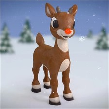 🎄Rudolph the Red-Nosed Reindeer 3.1-ft  Animatronic❄️ Fast Shipping picture