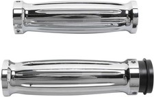 Accutronix Diamond Grips Chrome Throttle By Wire #GR101-IC Harley Davidson picture