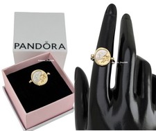 164812C01 100% Genuine PANDORA Ex animo Pegasus Reversible Medallion Ring New picture