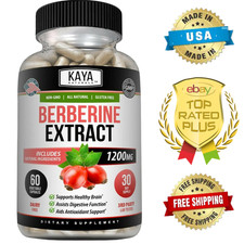 Premium Berberine HCL Extract 1200mg 60ct Healthy Cholesterol Anti-inflammatory picture