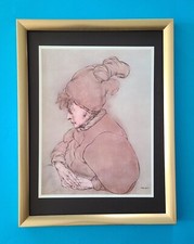 RAFAEL CORONEL + MEXICAN MASTER BEAUTIFUL  LARGE PRINT SIGNED MOUNTED $ FRAMED picture