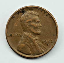 1942-D Lincoln Wheat Cent Penny US Mint Philadelphia 1C picture