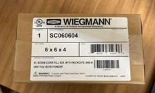 Wiegmann Hubbell Enclosure SC060604 Screw Covered Metal Box with Knockouts 6x6x4 picture