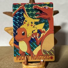 Pokemon Charizard Vintage Pocket Monsters Vending HOLO Prism Sticker 3 RARE LP picture