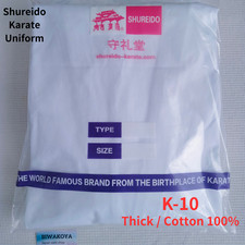 SHUREIDO K-10 Karate Gi Uniform set Made in Okinawa official KARATE brand picture