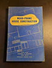 Vtg 1955 SC. USDA Agriculture Handbook No. 73 Wood-Frame House Construction. picture