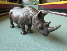 Schleich 14193 Black Rhino Figure Wildlife Safari 2001 Rhinoceros Retired Toy picture