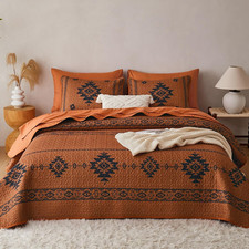 - Western Quilt Set, Southwestern Aztec Country Tribal Native American Rustic Ra picture