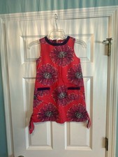Lilly Pulitzer Size 6 Red Floral Sleeveless Dress with Pockets picture